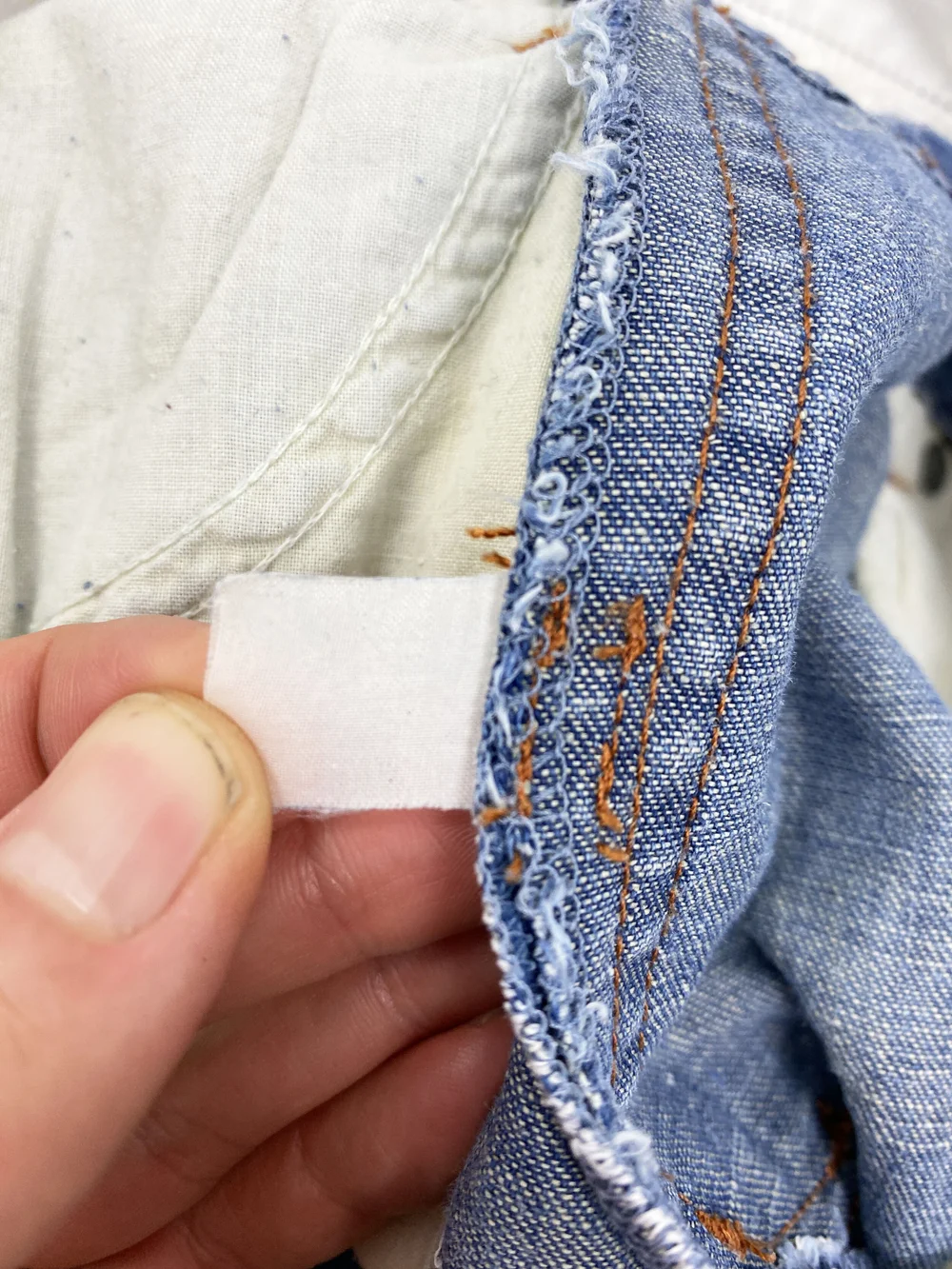 Jean Paul Gaultier S/S 1994 deconstructed denim pants